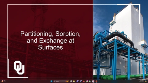 Thumbnail for Partition, Sorption, and Exchange at Surfaces