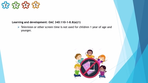 Thumbnail for 16. Center - Learning and development - Television and other screen time - updated 2025