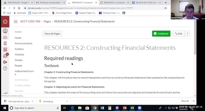 ACCT 5202 Session 2 Clip, Illustration of Accounting Cycle ...