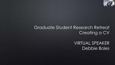 Thumbnail for Creating a CV
