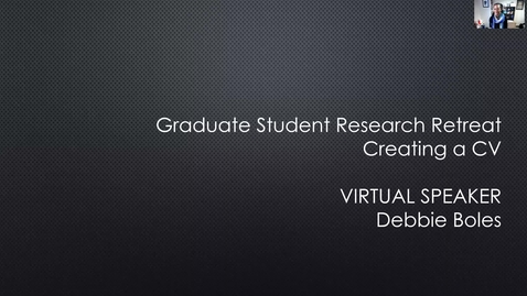 Thumbnail for entry Creating a CV