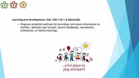 Thumbnail for 23. Center - Learning and development - Methods for providing curriculum information to families - updated 2025