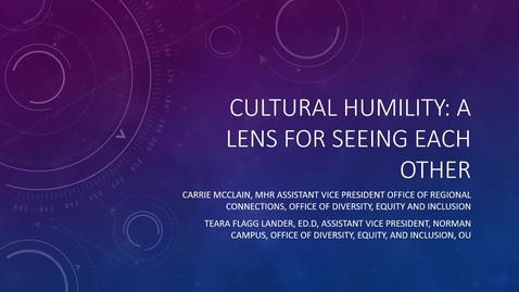 Thumbnail for entry Cultural Humility: A Lens for Seeing Other-CC