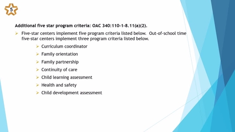 Thumbnail for 45. Center - Additional 5 star program criteria - updated 2025