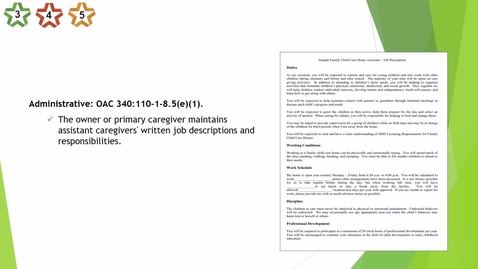 Thumbnail for 5. Home - Additional primary caregiver requirements - updated 2025