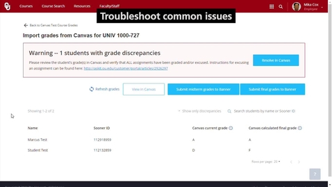 Thumbnail for entry Final Grades: Troubleshooting Common Issues