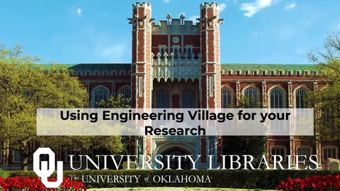 Thumbnail for Using Engineering Village for your Research