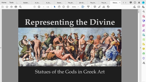 Thumbnail for Statues of the Gods in Greek Art 