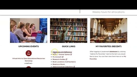 Thumbnail for OU online library tour 2024