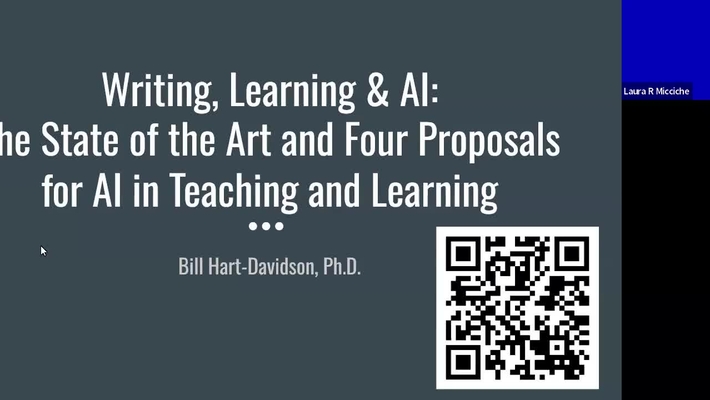 When Robots Learn to Write, What Happens to Learning? Four Proposals for AI Tools in Teaching &amp; Learning by Bill Hart-Davidson