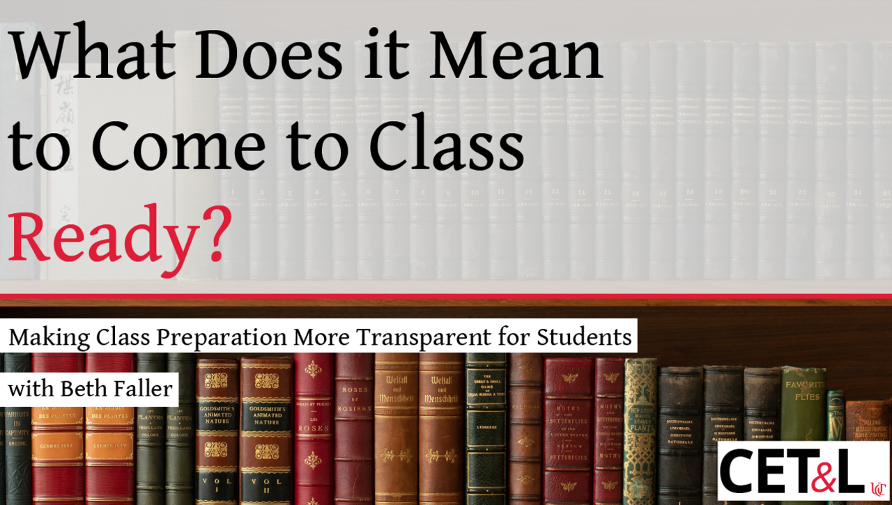 What Does it Mean to Come to Class Ready? July 13, 2023 with Beth Faller