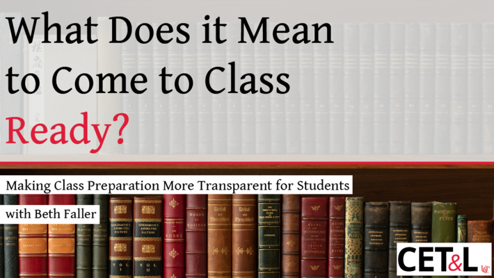 What Does it Mean to Come to Class Ready? July 13, 2023 with Beth Faller