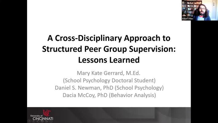 LT@UC | &quot;A Cross-Disciplinary Approach to Structured Peer Group Supervision: Lessons Learned&quot;