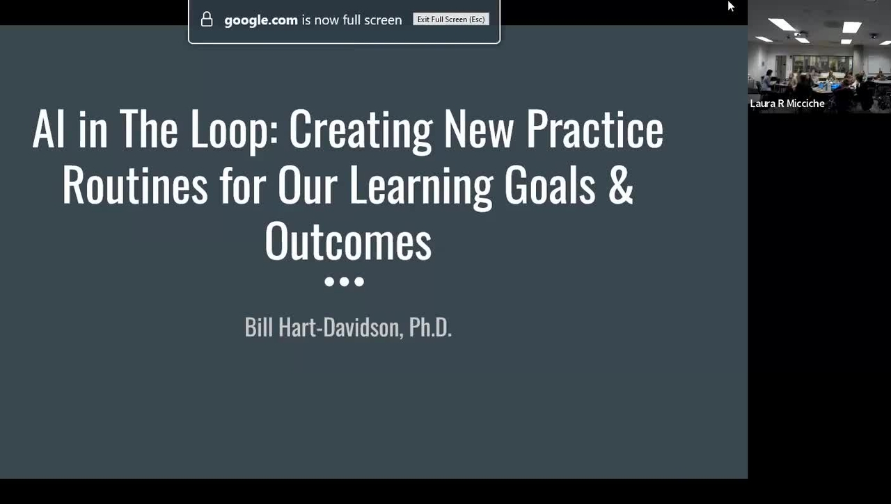 AI in the Loop: New Practices, Policies and Ethical Considerations by Bill Hart-Davidson