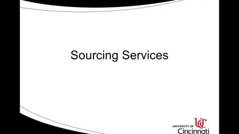 Thumbnail for entry ACCT8036 Lecture 2-2 Sourcing Services
