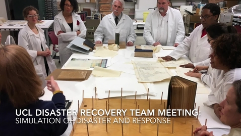 Thumbnail for entry Disaster Recovery Team Meeting - Simulating a Water Emergency