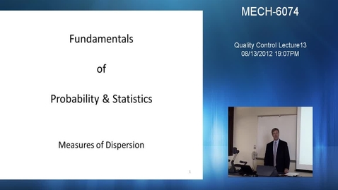 Thumbnail for entry Quality Control - Lecture 13