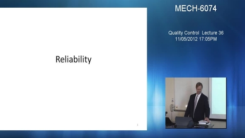 Thumbnail for Quality Control - Lecture 36