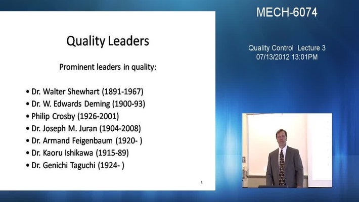 Quality Control - Lecture 03