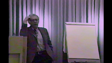 Thumbnail for 1986-10-30 Russell Ackoff DAAP Lecture Series : Designing Alternative Worlds