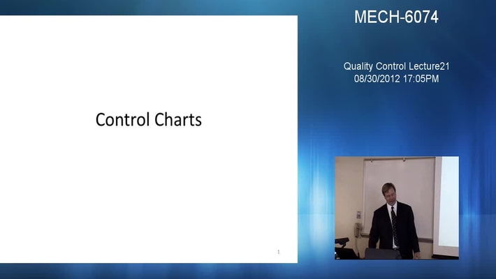 Quality Control - Lecture 21