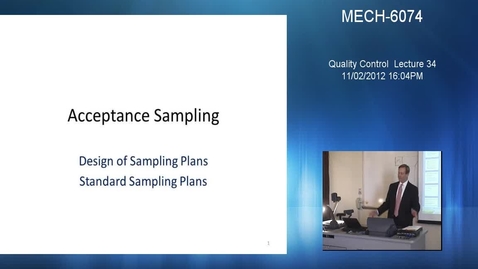 Thumbnail for Quality Control - Lecture 34