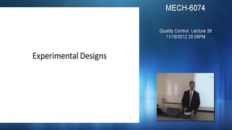 Thumbnail for Quality Control - Lecture 39