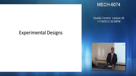 Thumbnail for entry Quality Control - Lecture 39