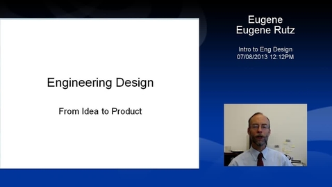 Thumbnail for Intro to Eng Design