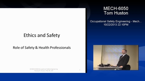 Thumbnail for entry Occupational Safety Engineering - Mech...