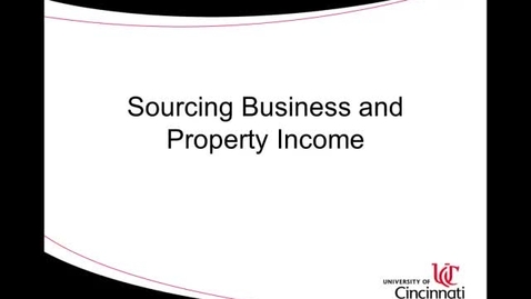 Thumbnail for entry ACCT8036 Lecture 2-3 Sourcing Business and Property Income