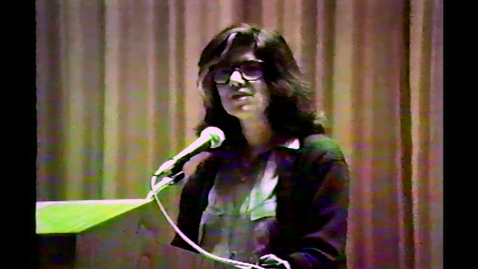 Thumbnail for 1986-02-20 Susan Songtag DAAP Lecture Series