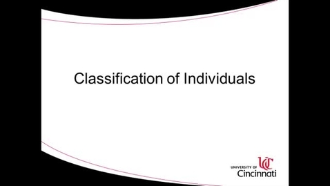 Thumbnail for entry ACCT8036 Steinke Lecture 1-2 Classification of Individuals