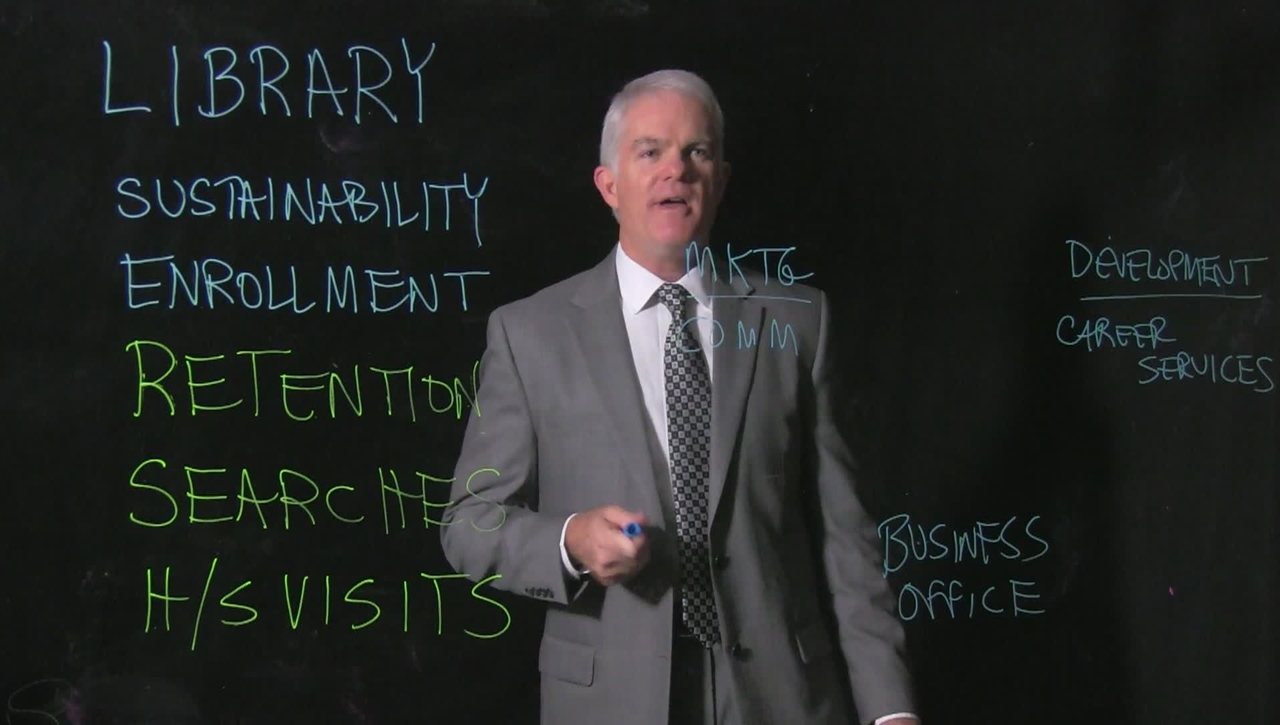 Jeff Bauer, Dean of UC Clermont College, Lightboard Video, 12/18/2015
