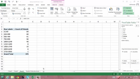 Thumbnail for Histogram with Student Data