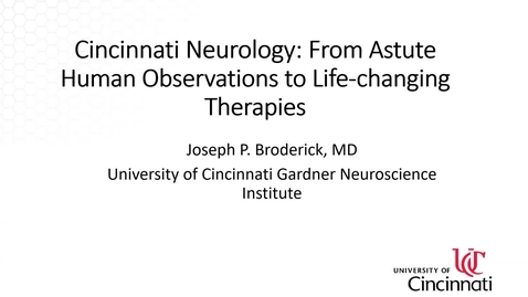 Thumbnail for Cincinnati Neurology: From Astute Human Observations to Life-changing Therapies