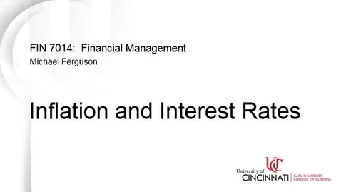 Thumbnail for entry Inflation and Interest Rates