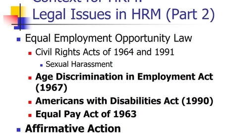 Thumbnail for Legal Issues Part 2