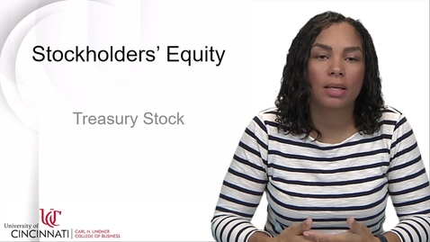 Thumbnail for entry ACCT2081 Foundations of Accounting - Treasury Stock.mp4