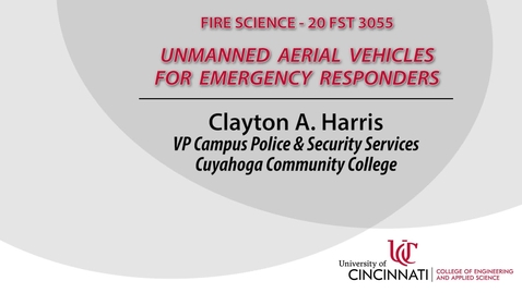 Thumbnail for UAV's for Emergency Responders 3-1