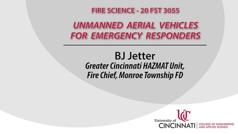 Thumbnail for entry UAV's for Emergency Responders 3-3