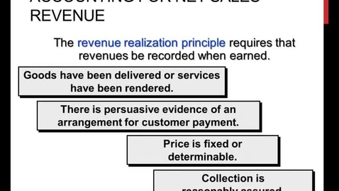 Thumbnail for entry Accounting for Net Sales