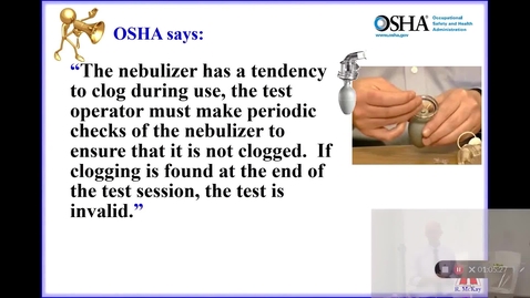 Thumbnail for Clogging of Nebulizer During Respirator Fit Testing by Dr. McKay