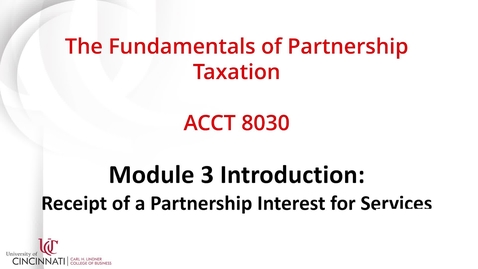 Thumbnail for entry ACCT8030 Module 3 Introduction