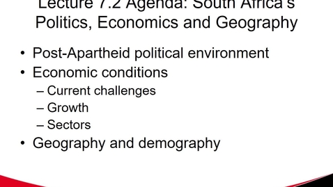 Thumbnail for South Africa Politics