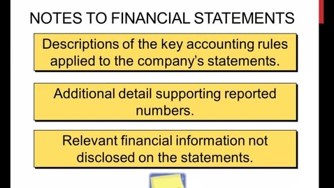 Thumbnail for entry Footnotes to Financial Statements