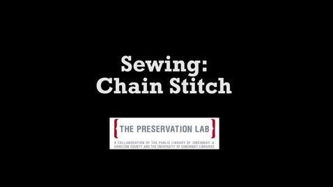 Thumbnail for entry Sewing: Chain Stitch