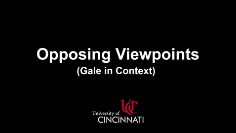 Thumbnail for entry Opposing Viewpoints in Context