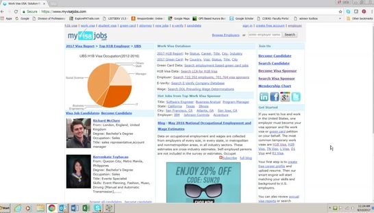 Using Myvisajobs.com