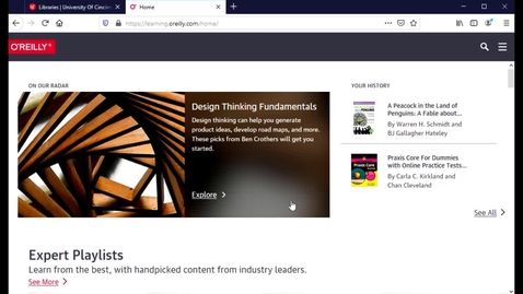 Thumbnail for Accessing Safari Books Online